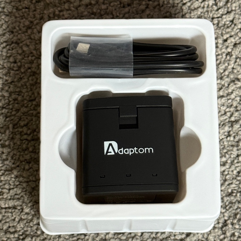 3 BATTERIES in Charger Box!! w/Cord! For GoPro Hero 12/11/10/9 By Adaptom - Picture 4 of 13
